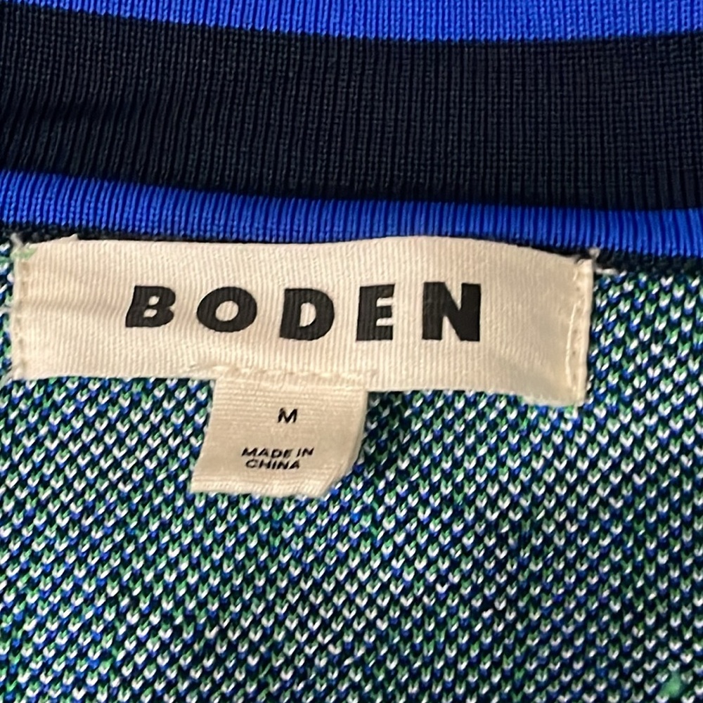Boden Green and Blue Patterned Cardigan - Picture 9 of 12